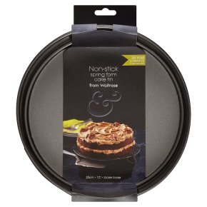 from Waitrose 25cm (10) non-stick loose base spring form cake tin