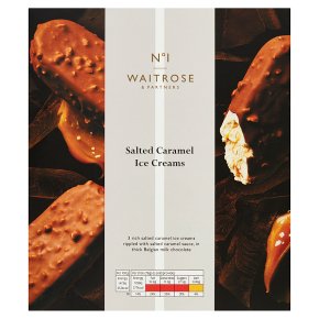 Waitrose 1 salted caramel ice creams