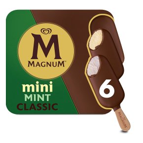 Magnum Mini classic, dark & mint 6 pack ice cream