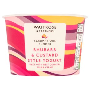 Waitrose Rhubarb & Custard Yogurt