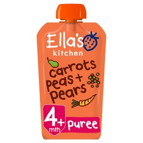 Ella's Kitchen Organic carrot peas and pears - stage 1 baby food