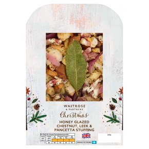 Smoked Honey Glazed Chestnut, Leek & Pancetta Stove Top Stuffing