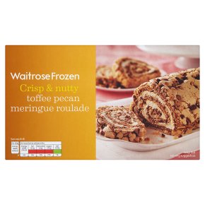 Waitrose Frozen toffee pecan meringue roulade