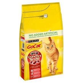 Go-Cat Crunchy and Tender Dry Cat Food Beef