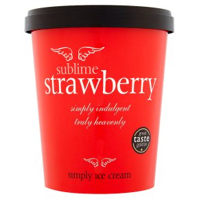 Simply ice cream strawberry