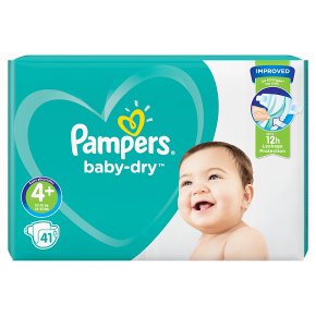 Pampers Baby Dry 4+ Essential 41 Nappies