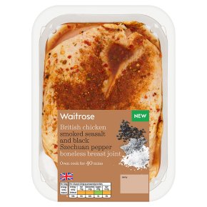 Waitrose British Chicken Seasalt & Pepper Breast Joint