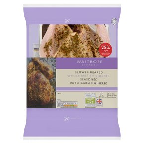 Waitrose Whole British Chicken with Garlic and Herbs