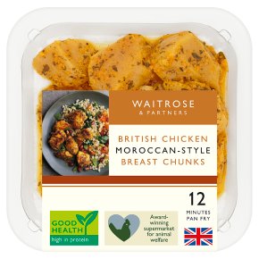 Waitrose British Chicken Moroccan Spiced Breast Chunks