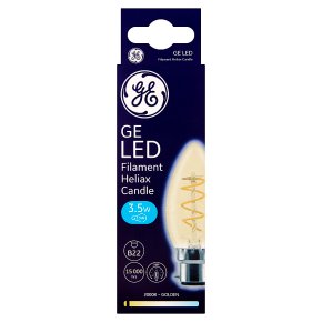 GE LED Filament Heliax Candle Gold