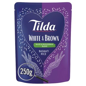 Tilda steamed white & brown basmati rice