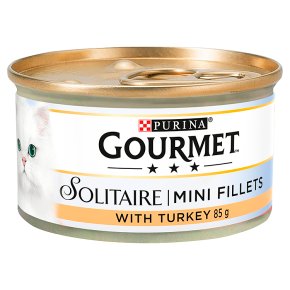 Gourmet Solitaire Tinned Cat Food With Turkey