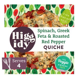 Higgidy Spinach, Feta & Red Pepper Quiche