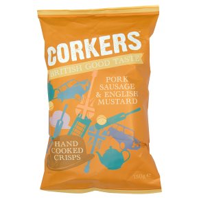 Corkers pork sausage & English mustard