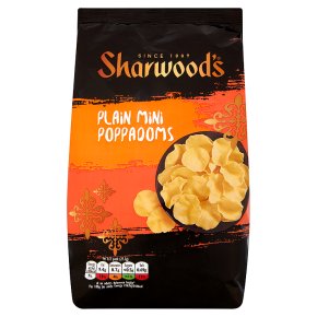 Sharwood's plain mini poppadoms