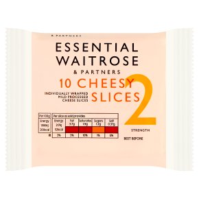 essential Waitrose 10 Mature Cheese Slices