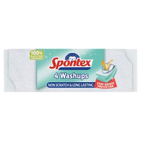 Spontex 4 Washups Non Scratch