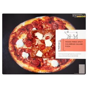Waitrose 1 wood-fired spicy calabrian salami pizza