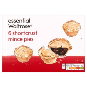 essential Waitrose 6 shortcrust mince pies