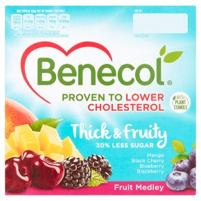 Benecol 4 low fat fruit medley yogurts