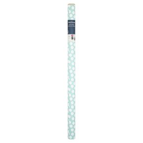 Waitrose 2M Gift Wrap Polka Dot Blue