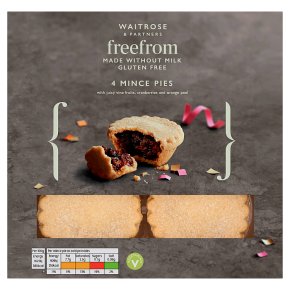 Waitrose Christmas 4 Gluten Free Mince Pies
