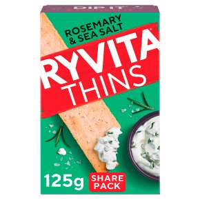 Ryvita Thins Rosemary & Sea Salt Flatbreads