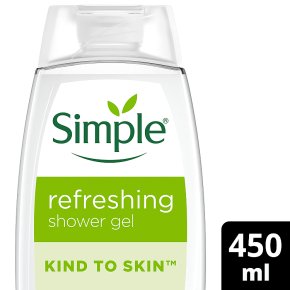 Simple refreshing shower gel
