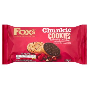 Fox's Chunkie Cookies Dark Chocolate Raspberry
