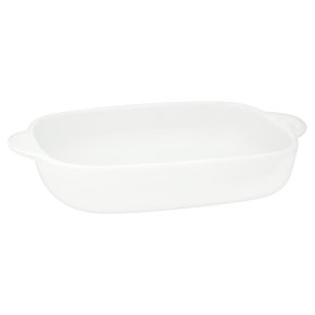 Waitrose Chef's white 14x18.5cm medium roaster