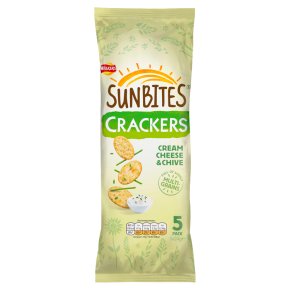 Sunbites crackers cream cheese & chive