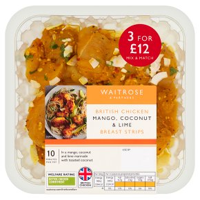 Waitrose British Chicken Mango, Coconut Lime Strips