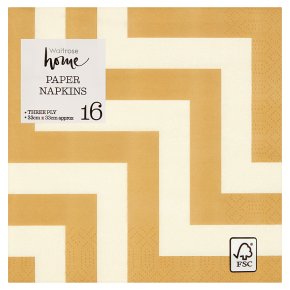 Waitrose Home Celebration Napkin 33cm x 33cm