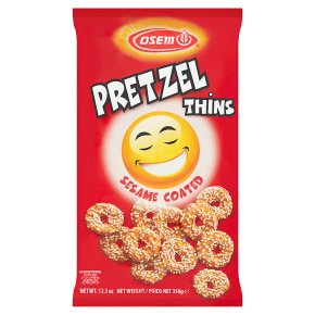 Osem pretzel thins sesame coated