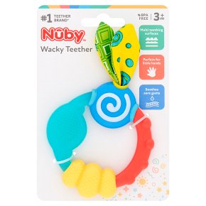 Nuby 3month wacky teething ring