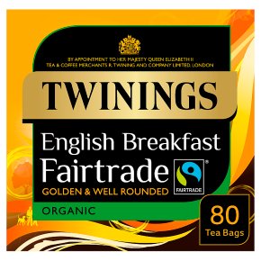 Twinings organic Fairtrade breakfast 80 tea bags