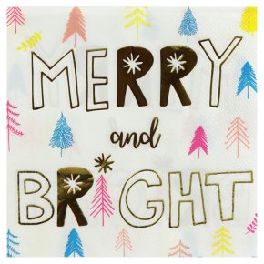Waitrose Home Merry & Bright Napkins 33cm x 33cm