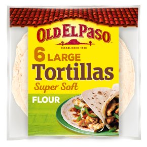 Old El Paso Large Super Soft Flour Tortillas x6