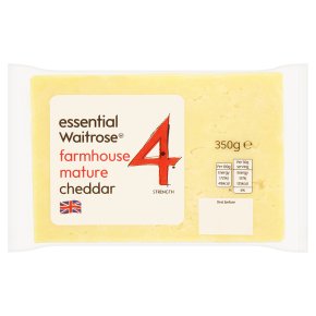 essential Waitrose Farmhouse Mature Cheddar Strength 4