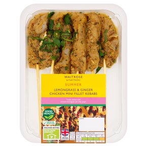 Waitrose Lemongrass & Ginger Chicken Fillet Kebab