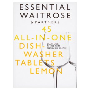 essential Waitrose Dishwasher Tablets Lemon 45s