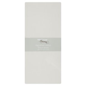 Waitrose Home king size ivory Egyptian fitted sheet