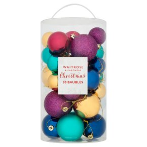 Waitrose Christmas Mixed Baubles