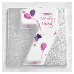 7th Birthday Butterfly Cake