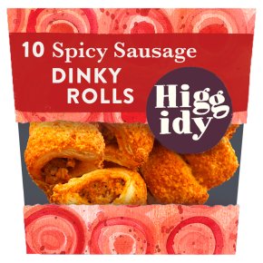Higgidy 10 Spicy Sausage Dinky Rolls