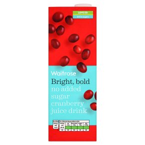 Waitrose no added sugar cranberry juice
