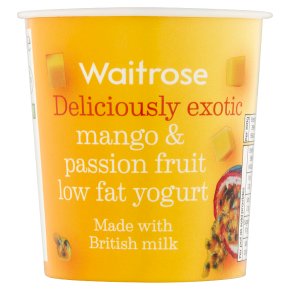 Waitrose deliciously exotic mango & passionfruit low fat yogurt