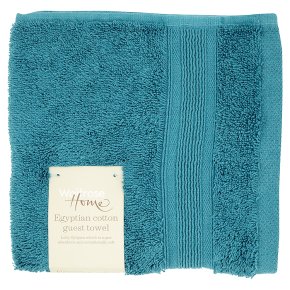 Waitrose Home Egyptian Cotton Guest Towel Peacock