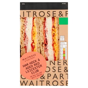 Waitrose Ham Hock & Aged Red Leicester Club