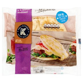 Deli Kitchen 4 Plain Flat Buns